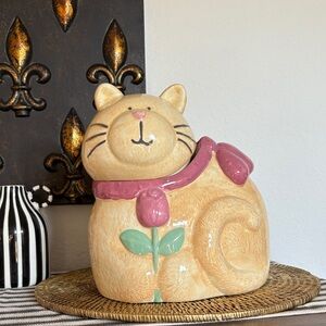 Vintage Treasure Craft Ginger Cat Large Sized Cookie Jar By Susan Marie